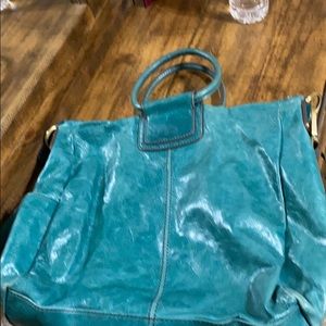 Hobo aqua leather bag